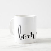 BOM DIAグッドモーニングポルトガル語マグ コーヒーマグカップ (正面左)