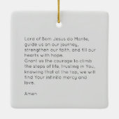 Bom Jesus Braga Sanctuaryの写真、祈りの言葉 セラミックオーナメント (裏面)