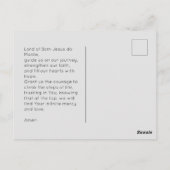 Bom Jesus Braga Sanctuaryの写真、祈りの言葉 ポストカード (裏面)