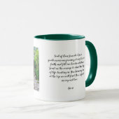 Bom Jesus Braga Sanctuaryの写真、祈りの言葉 マグカップ (正面右)