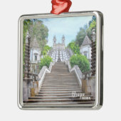 Bom Jesus Catholic Sanctuary写真:Braga,ポルトガル メタルオーナメント (左)