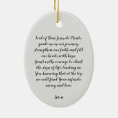 Bom Jesus do Monte Sanctuary Portugal,祈りの言葉 セラミックオーナメント (裏面)