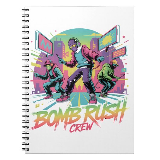 Bomb Rush Cyberfunk - ネオン街頭反乱 ノートブック (正面)