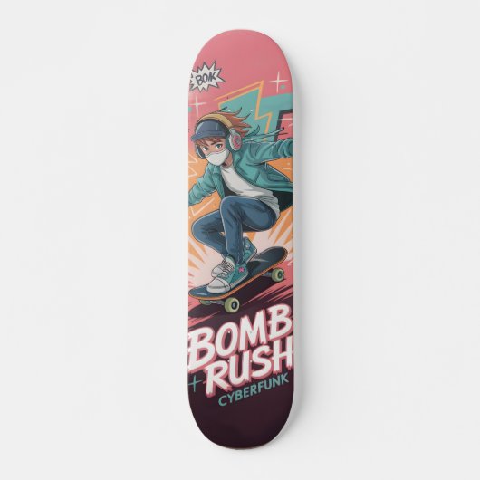 Bomb Rush Cyberfunk Skateboard スケートボード (正面)