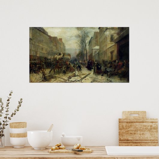 Bombardment of Paris in 1871 ポスター (キッチン)