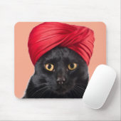 Bombay Cat Wearing A Turban マウスパッド (マウス)