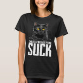 Bombaycat because people suck tシャツ (正面)