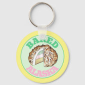 Bombeアカ焼いたラスカアイスクリームケーキデザートフード キーホルダー (正面)