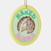 Bombeアカ焼いたラスカアイスクリームケーキデザートフード セラミックオーナメント (右)