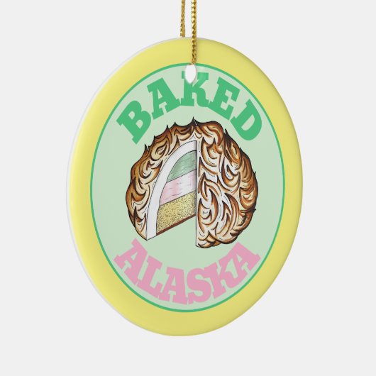 Bombeアカ焼いたラスカアイスクリームケーキデザートフード セラミックオーナメント (右)