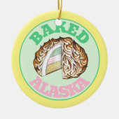 Bombeアカ焼いたラスカアイスクリームケーキデザートフード セラミックオーナメント (正面)