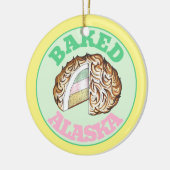 Bombeアカ焼いたラスカアイスクリームケーキデザートフード セラミックオーナメント (左)