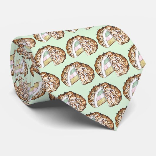 Bombeアカ焼いたラスカアイスクリームケーキデザートフード ネクタイ (ロール)
