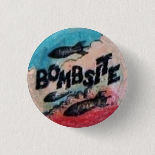 Bombsite元のFanzineボタン 缶バッジ (正面)