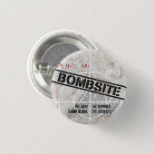 Bombsite Fanzine 1つのカバー 缶バッジ (正面&裏面)