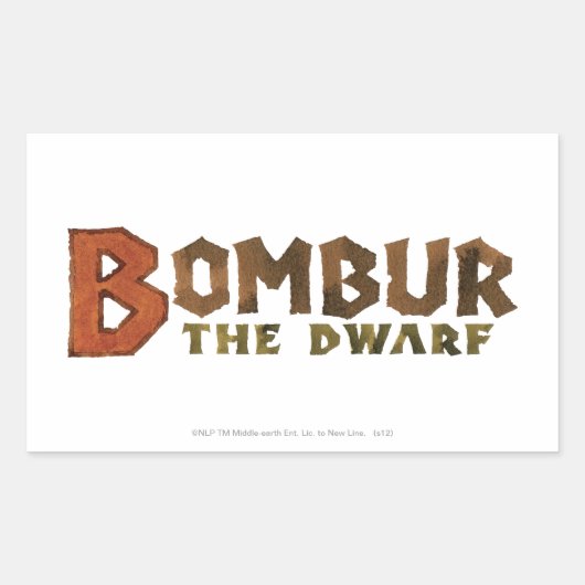 Bombur Name 長方形シール (正面)