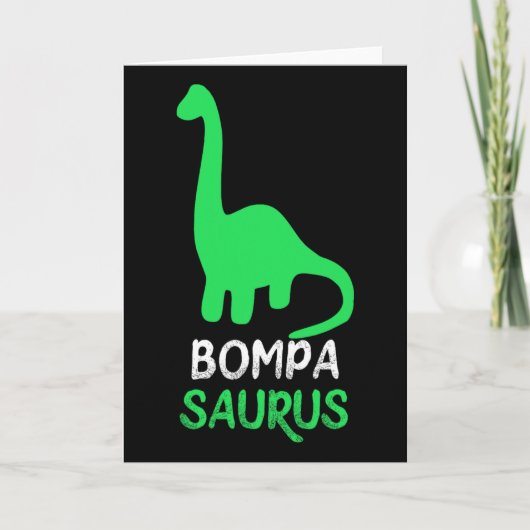 Bompa-saurus Funny Dino Dinosaur Bompasaurus  カード (正面)