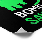 Bompa-saurus Funny Dino Dinosaur Bompasaurus  ポスター (角)