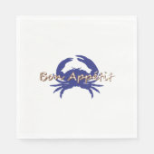 Bon-Agein-Little-BLUE_Crab-Everyday 祝- スタンダードランチョンナプキン (正面)