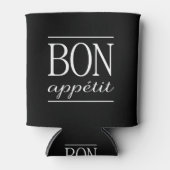 BON APPETITキッチンクォート文字体裁 缶クーラー (正面)