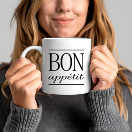 BON APPETIT キッチン名言 コーヒーマグカップ