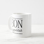 BON APPETIT キッチン名言 コーヒーマグカップ (正面左)