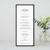 Bon Appetit Classic Elegant Fancy Wedding メニュー (スタンド正面)