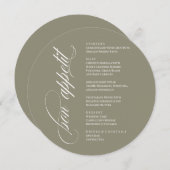 Bon Appetit elegant Menu メニュー (正面/裏面)