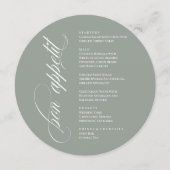 Bon Appetit elegant Menu メニュー (正面)