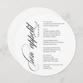 Bon Appetit elegant Menu メニュー (正面/裏面)