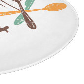 Bon Appétit Kitchen Decor Cutlery Illustration カッティングボード (角)