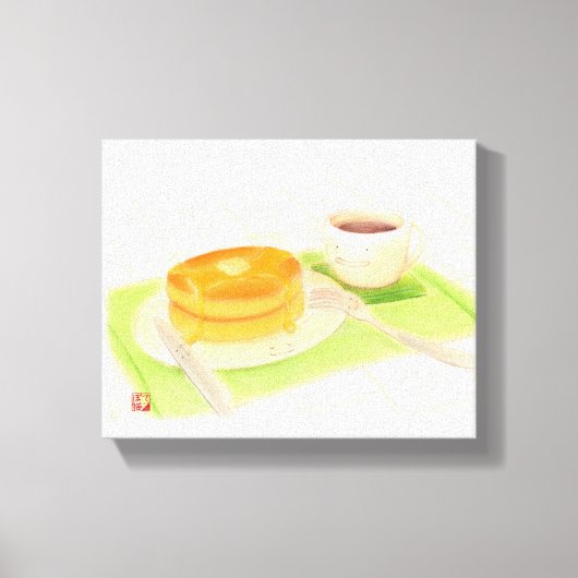 Bon appétit "pancake" キャンバスプリント (正面)