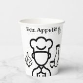 Bon appetit paper cup 紙コップ (裏面)