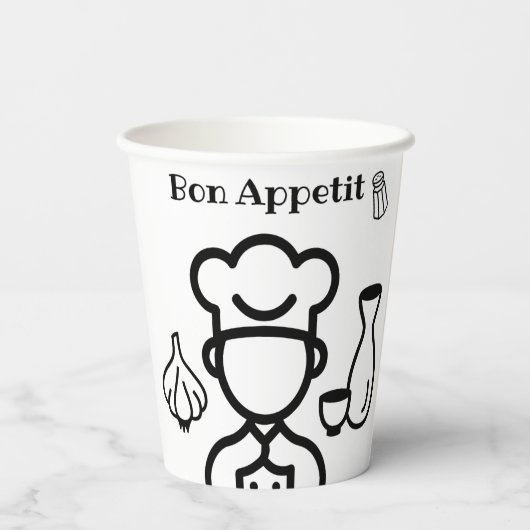 Bon appetit paper cup 紙コップ (裏面)