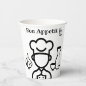 Bon appetit paper cup 紙コップ (正面)