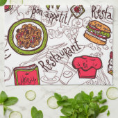 Bon Appetite キッチンタオル (折り畳み)