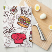 Bon Appetite キッチンタオル (四つ折り)