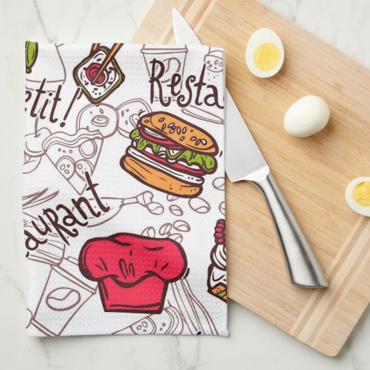 Bon Appetite  キッチンタオル (四つ折り)