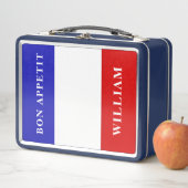 BON APPETT – フフランスのランス国旗のカスタム子供 メタルランチボックス (インサイチュ)