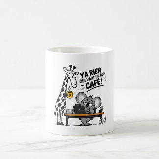 Bon Café – Funny Giraffe & Koala コーヒーマグカップ