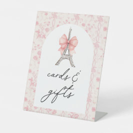 Bon Jour Be Pink Toile Books and Gives 台座サイン