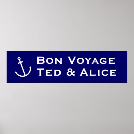 Bon Voyage Banner ポスター (正面)