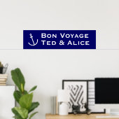 Bon Voyage Banner ポスター (ホームオフィス)