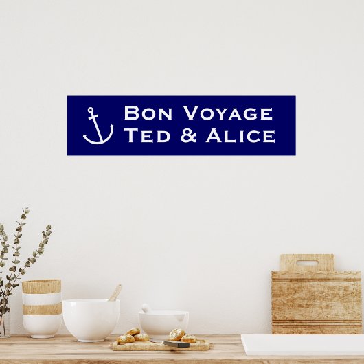Bon Voyage Banner ポスター (キッチン)