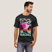 Bon Voyage Beaches Tropical Cruise Ship Graphic Fo Tシャツ (正面フル)