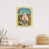 Bon Voyage Boat Cat Pilgrim Symbolist  ポスター (キッチン)