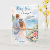 Bon Voyage Card – Enjoy Your Cruise Card カード (黄色い花)