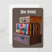 Bon Voyage/Goodbye/退職ヴィンテージ荷物 シーズンカード (正面/裏面)