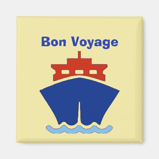 Bon Voyage, Ship, edit文字 マグネット (正面)