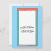 Bon Voyage travel party boarding pass 招待状 (裏面)